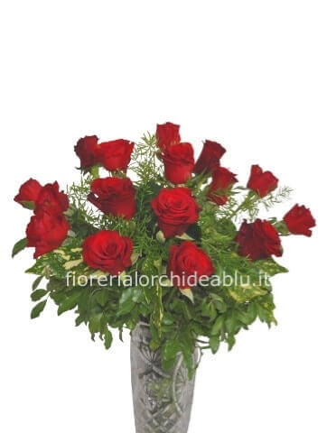 Bouquet di rose rosse confezionato. » Fiori a Sant'Ilario d'Enza. Fiorista  a Sant'Ilario d'Enza per acquisto, invio e consegna a domicilio di fiori e  piante.